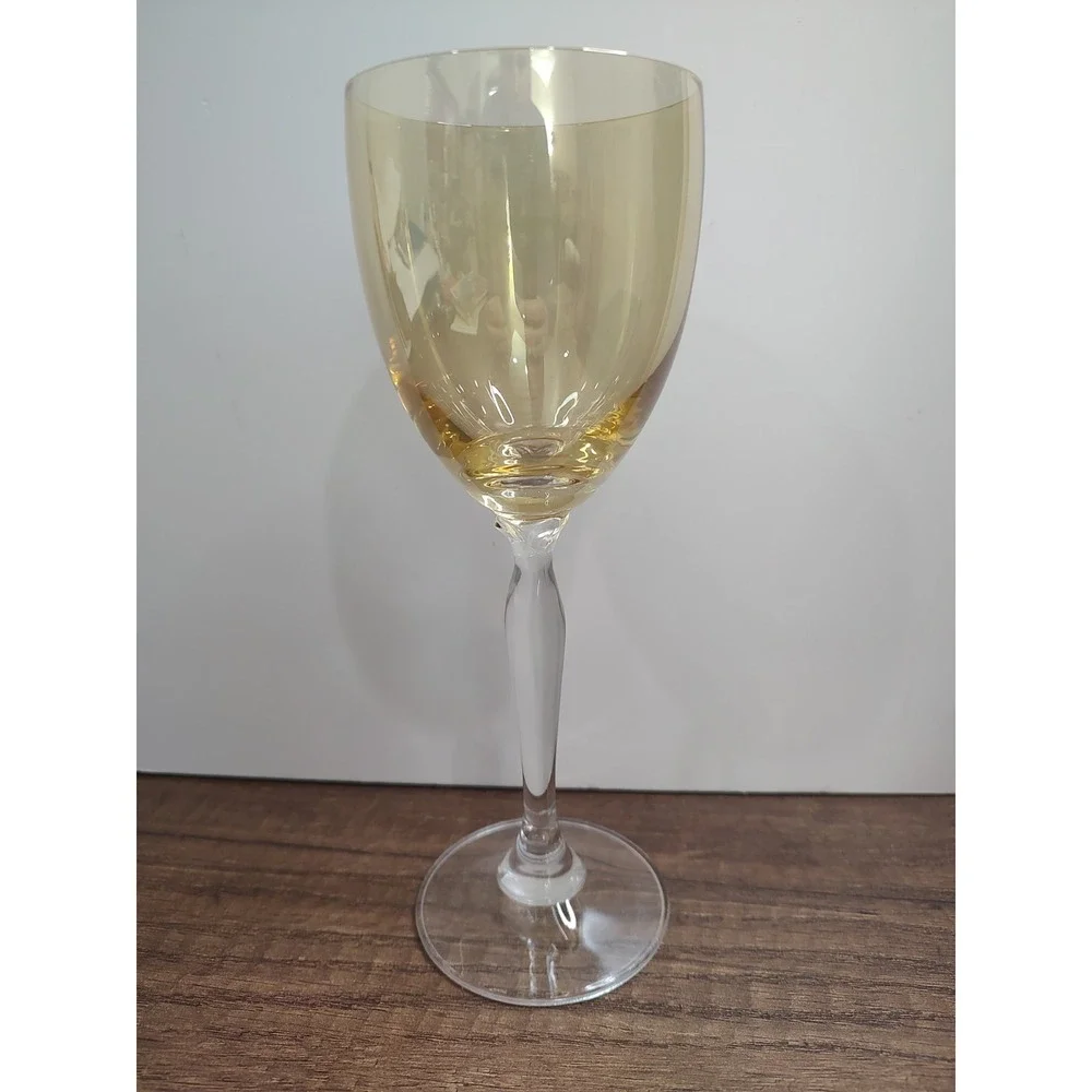 Pier 1 P1C1 Amber Water Goblet W8